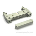 Conector de cabeçote ejetor tipo IDC de 2,54 mm, 2 peças